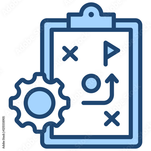 Tactics Blue Icon