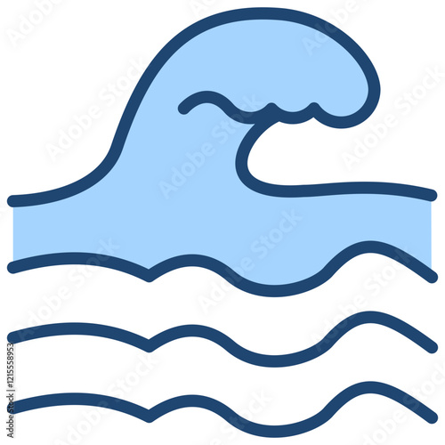 Wave Blue Icon