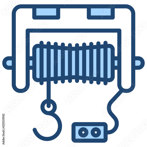 Winch Blue Icon