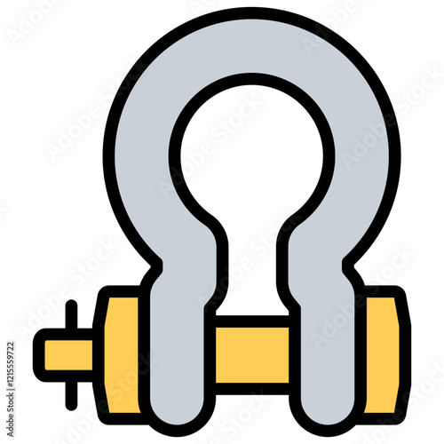 Shackle Outline Color Icon