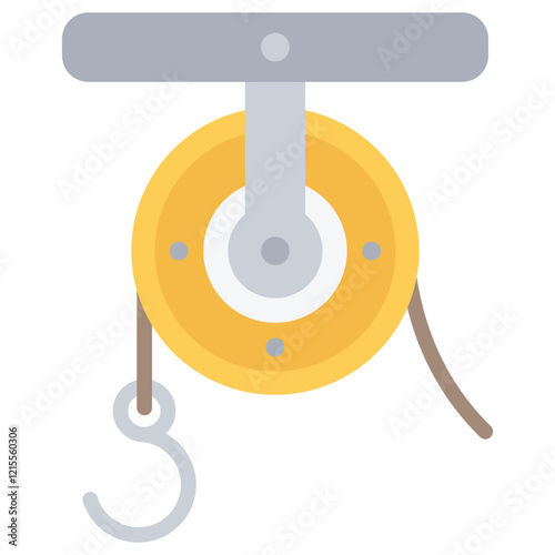 Pulley Flat Icon