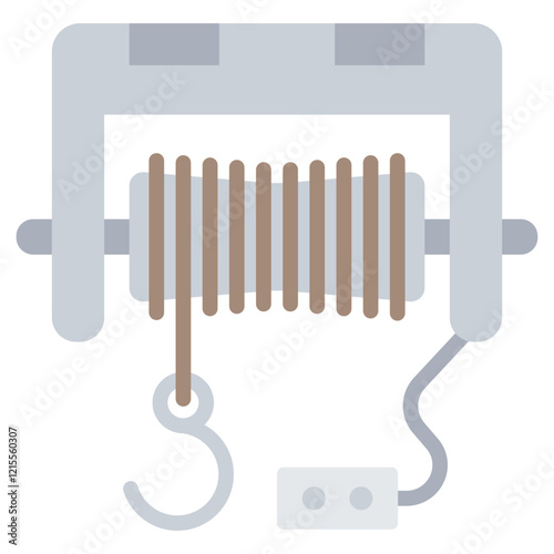 Winch Flat Icon