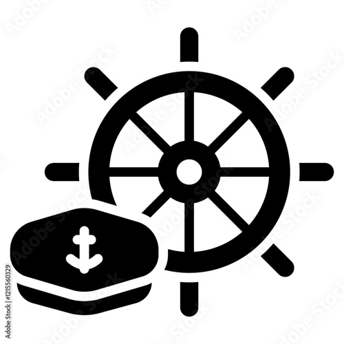 Skipper Glyph Icon