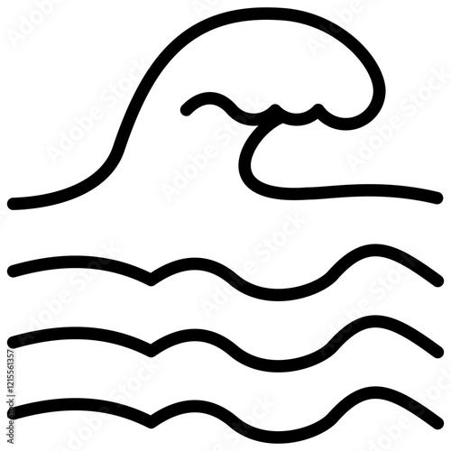 Wave Outline Icon