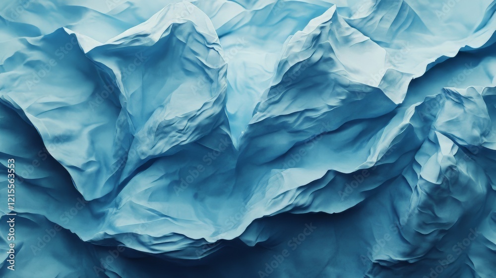 Obraz premium Abstract blue textured landscape