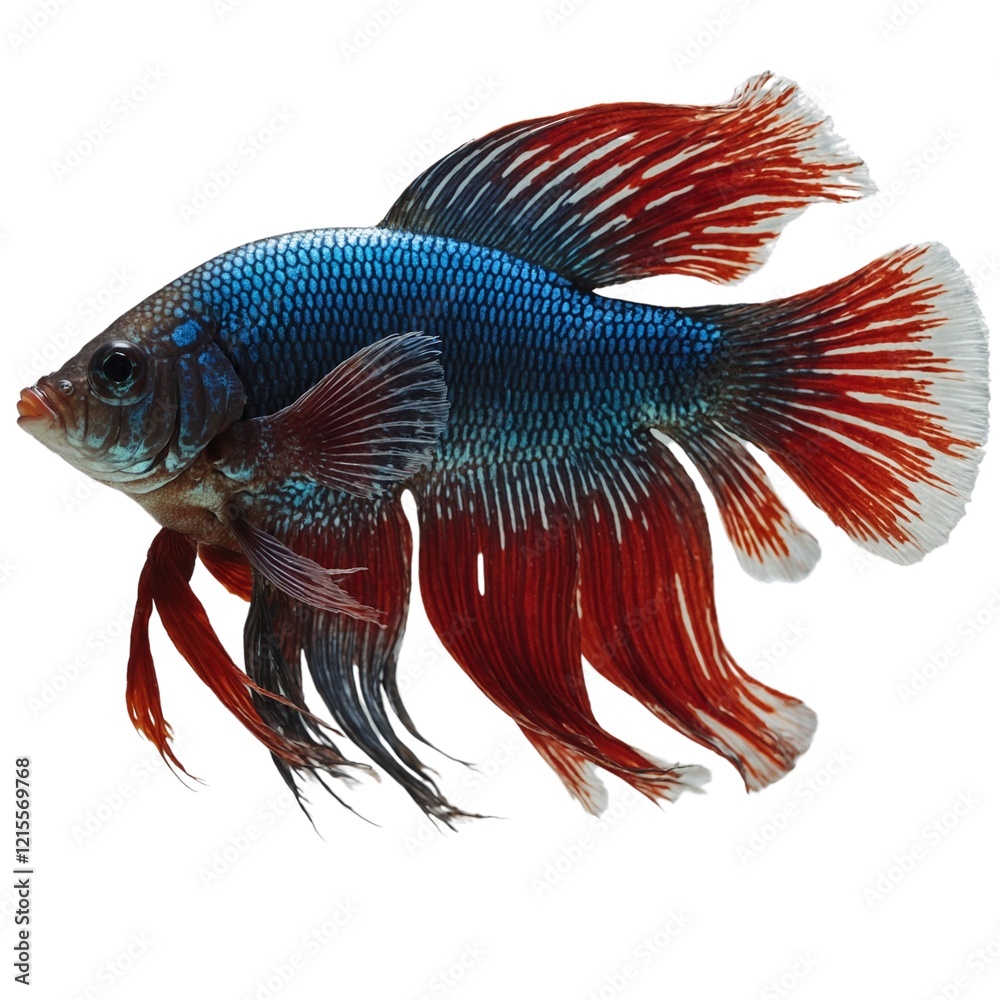 Betta Fish on white background Betta Fish on white background