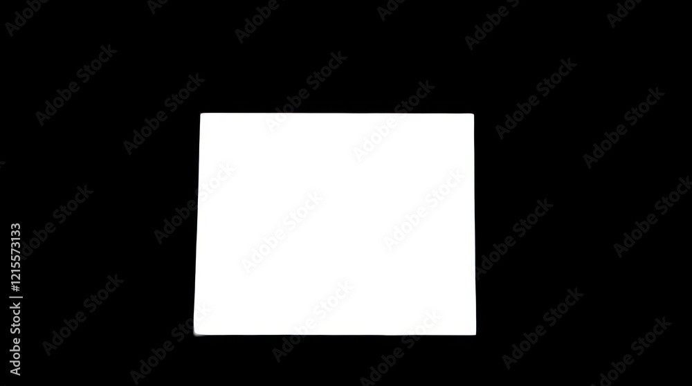 White blank canvas on Black background 