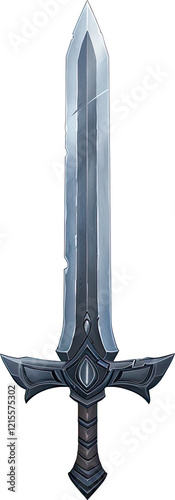 A Sleek Greatsword with Intricate Metalwork Detailing photo