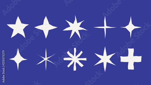 Paper cut-out stars