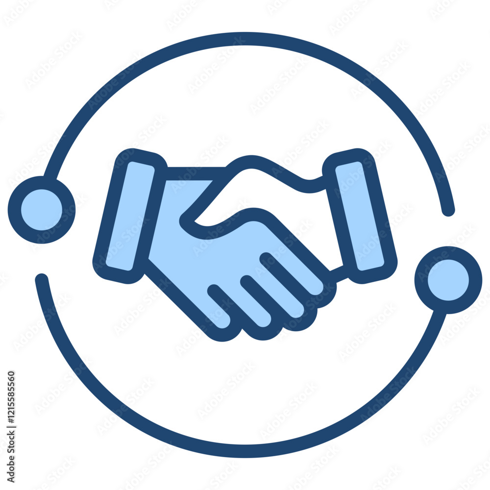 Collaboration Blue Icon Collaboration Blue Icon