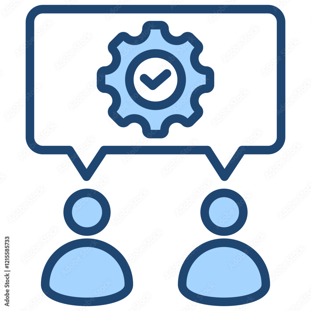 Compromise Blue Icon