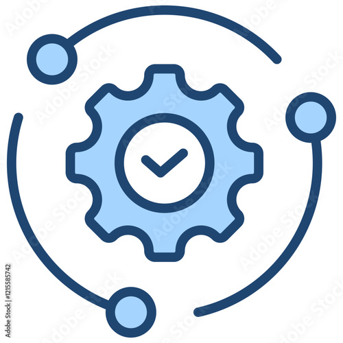 Integration Blue Icon