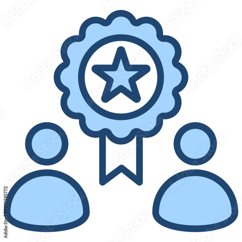 Commitment To Success Blue Icon