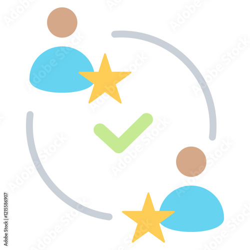 Win Win Solution Flat Icon