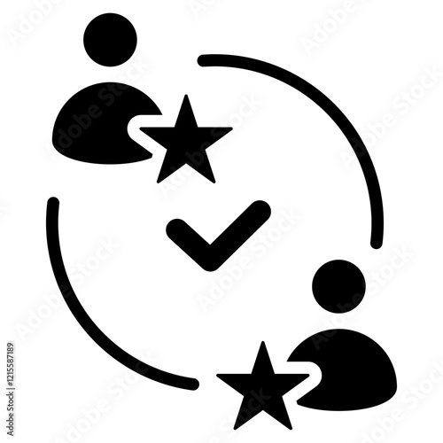 Win Win Solution Glyph Icon