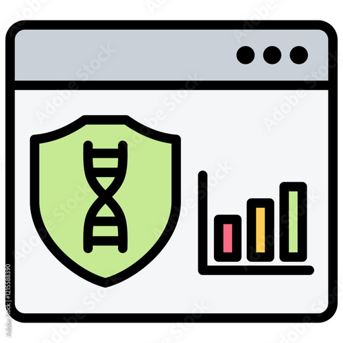 Gene Expression Outline Color Icon