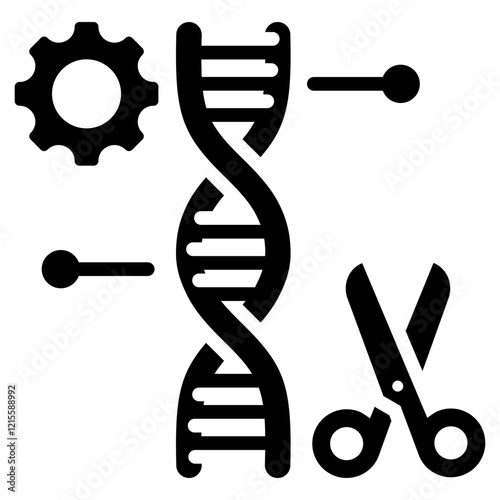 Crispr Glyph Icon