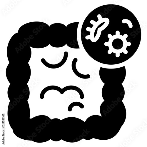 Microbiome Glyph Icon