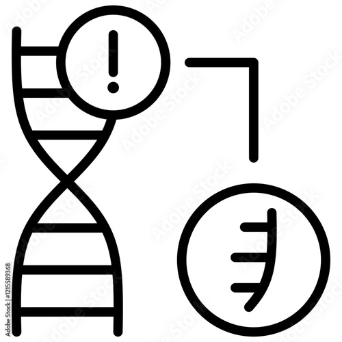 Genetic Disorder Outline Icon