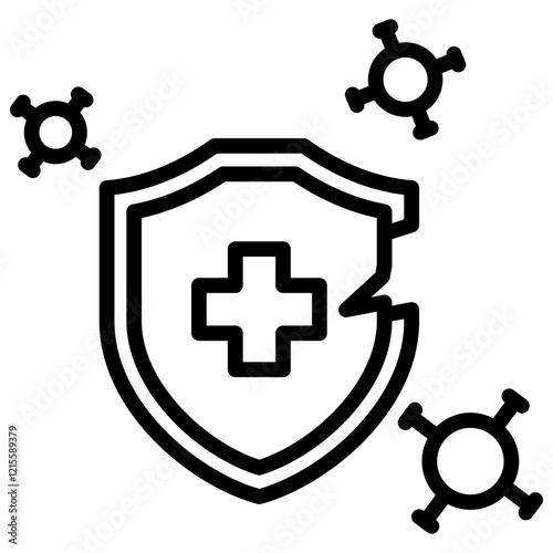 Disease Susceptibility Outline Icon