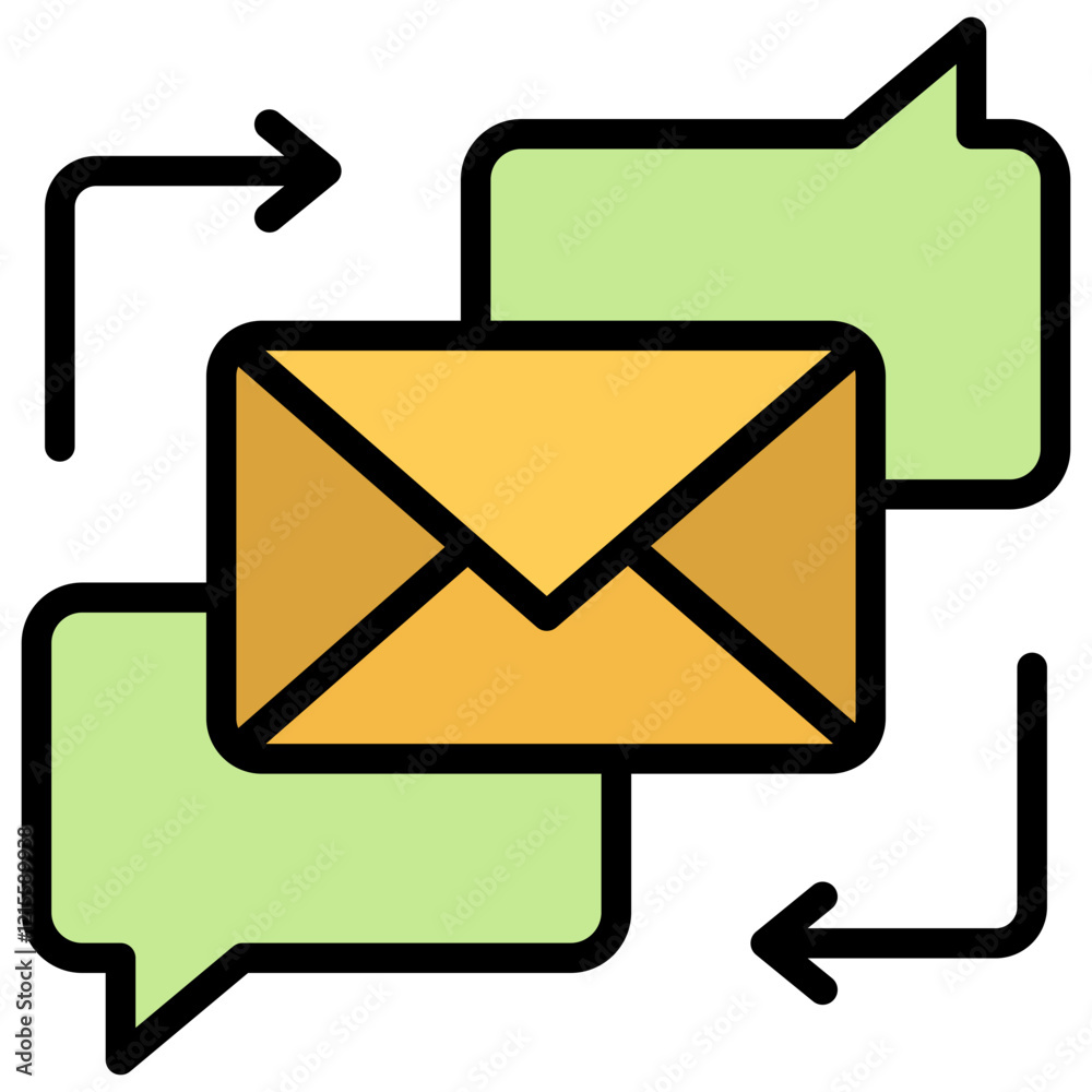 Instant Messaging Outline Color Icon Instant Messaging Outline Color Icon