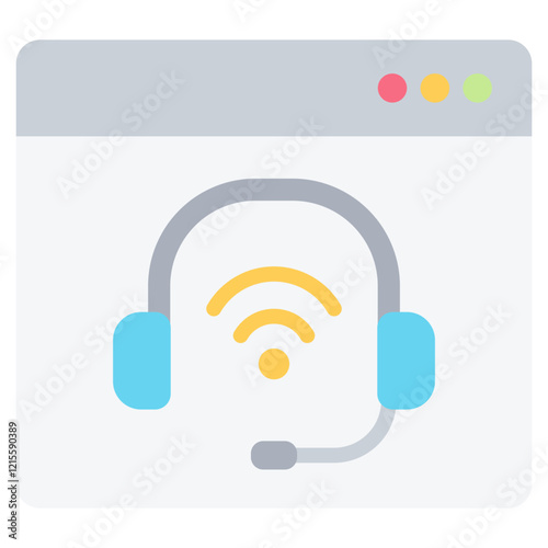 Remote Support Flat Icon