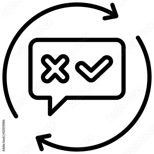 Feedback Loops Outline Icon