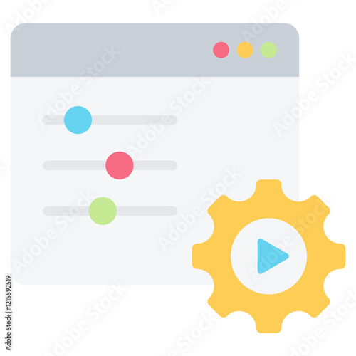 Automation Control Flat Icon