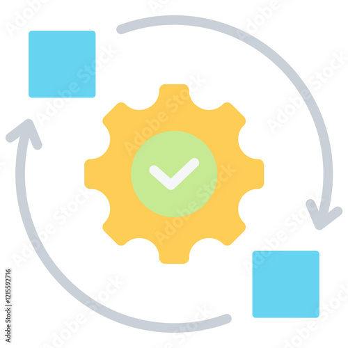 System Integration Flat Icon
