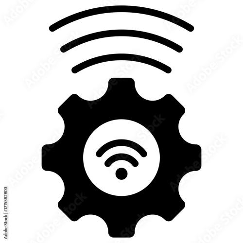 Smart Sensors Glyph Icon