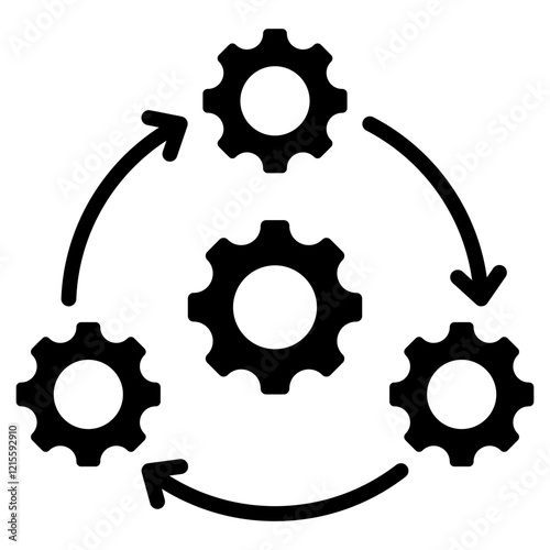 Integration Glyph Icon