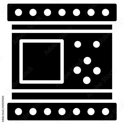 Programmable Logic Controller Glyph Icon