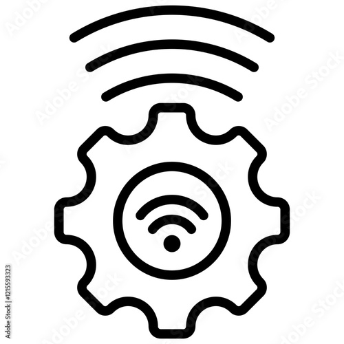 Smart Sensors Outline Icon