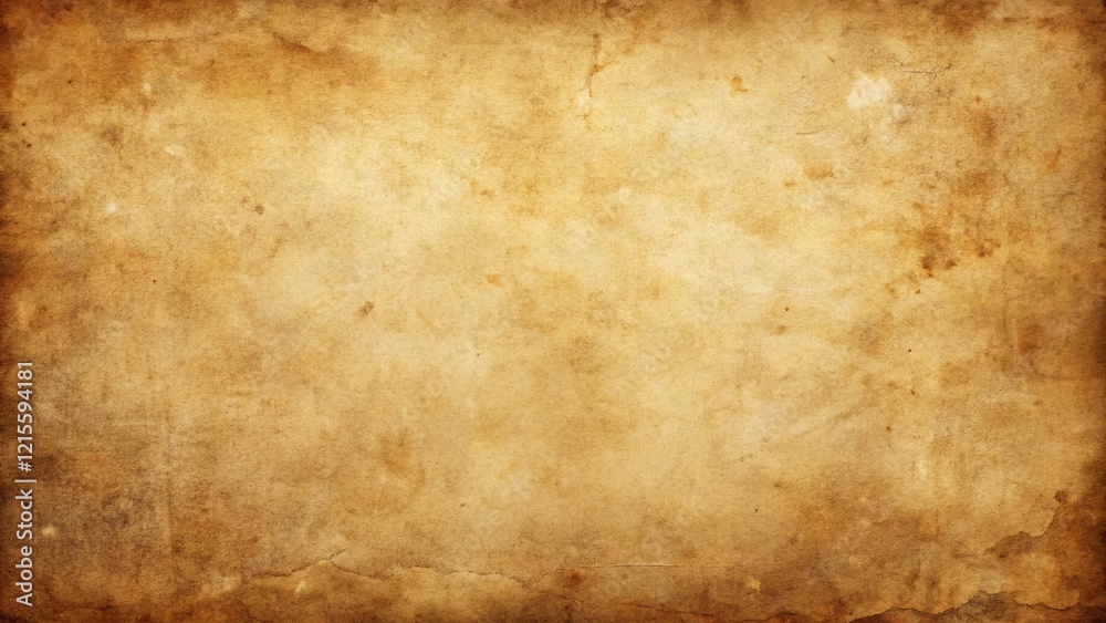 Fototapeta premium Vintage Grunge Paper Texture Overlay: Aged, Distressed, Sepia Brown Background for Retro Photo Effects