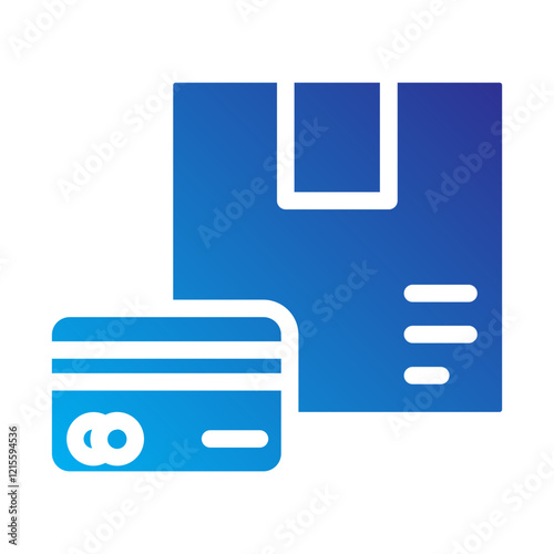 Pay card Flat Gradient Icon