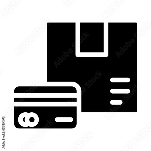 Pay card Glyph Icon