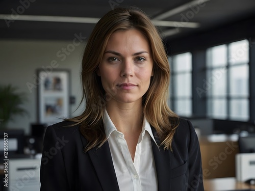 portrait photograph of a young professional woman in her early 30s