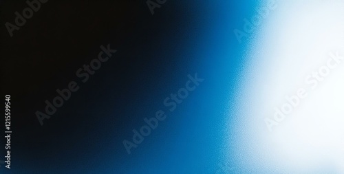 White blue black blurred abstract gradient on dark grainy background glowing light large banner size