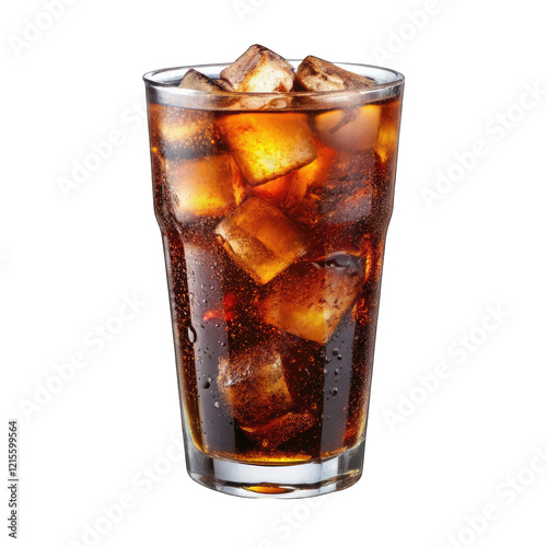 cola with ice