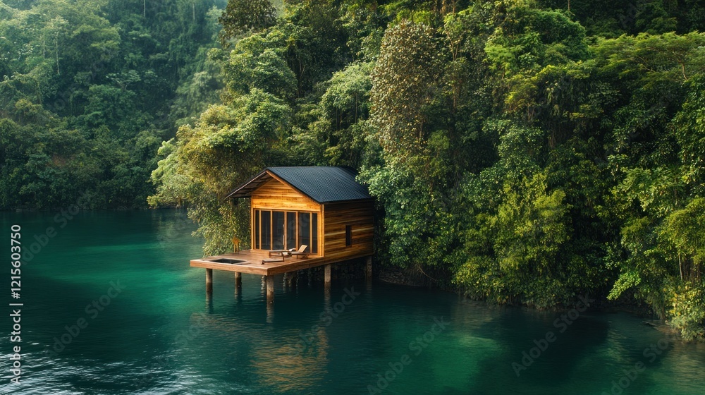 Secluded Lake House in Lush Rainforest Secluded Lake House in Lush Rainforest