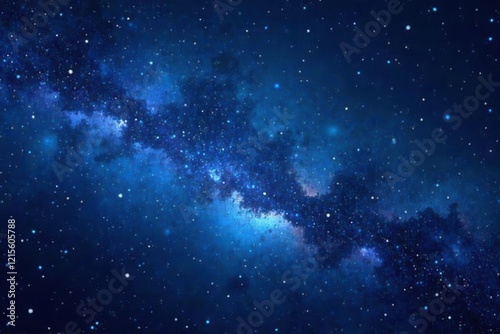 Wallpaper Mural Cosmic dark blue gradient, textured with fine noise , celestial, illustration Torontodigital.ca