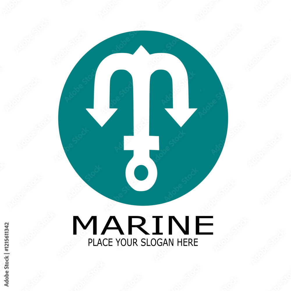 Fototapeta premium MARINE PLACE YOUR SLOGAN HERE