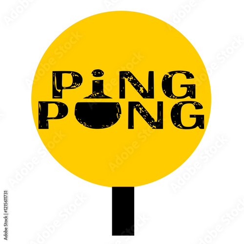 PINGPONG PLACE YOUR SLOGAN HERE VEKTOR