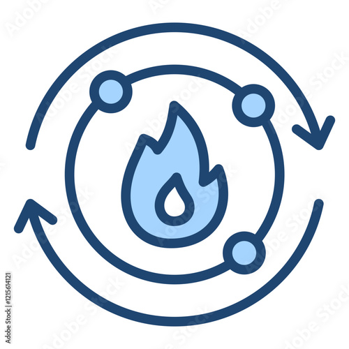 Metabolism Blue Icon
