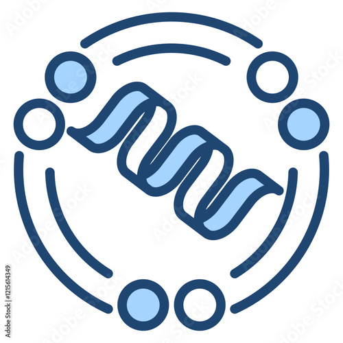 Secondary Structure Blue Icon