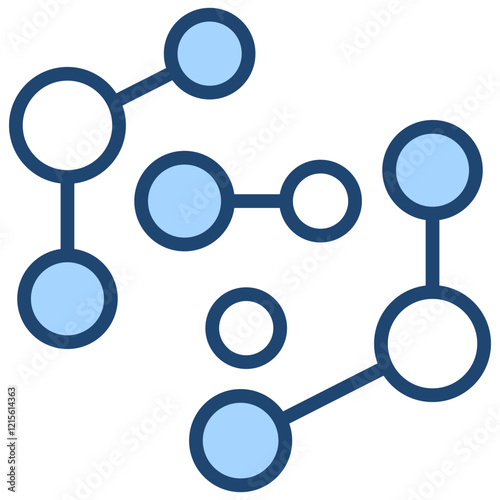 Peptide Bond Blue Icon
