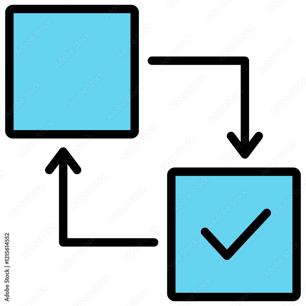Replication Outline Color Icon Replication Outline Color Icon
