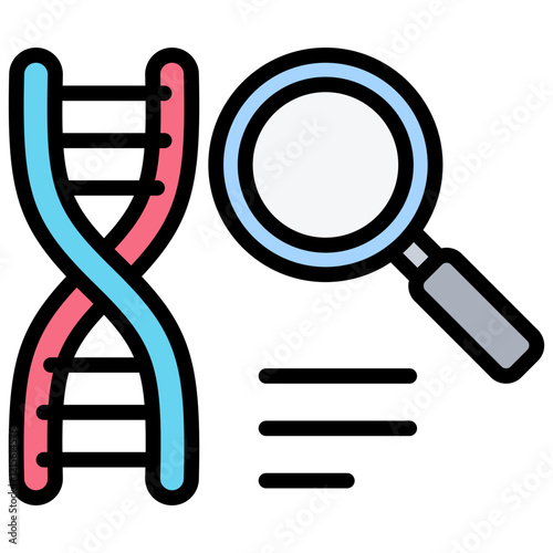 Genomic Outline Color Icon