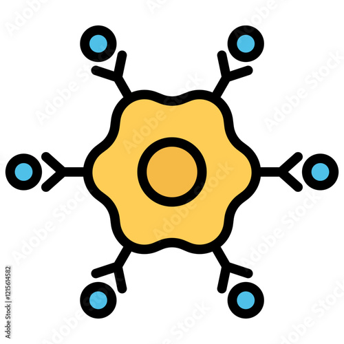 Receptor Outline Color Icon