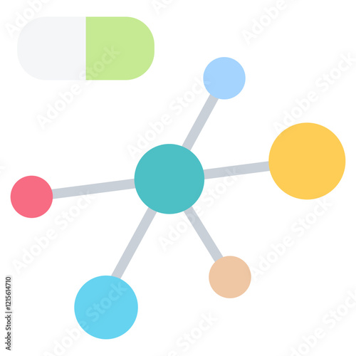 Amino Acid Flat Icon